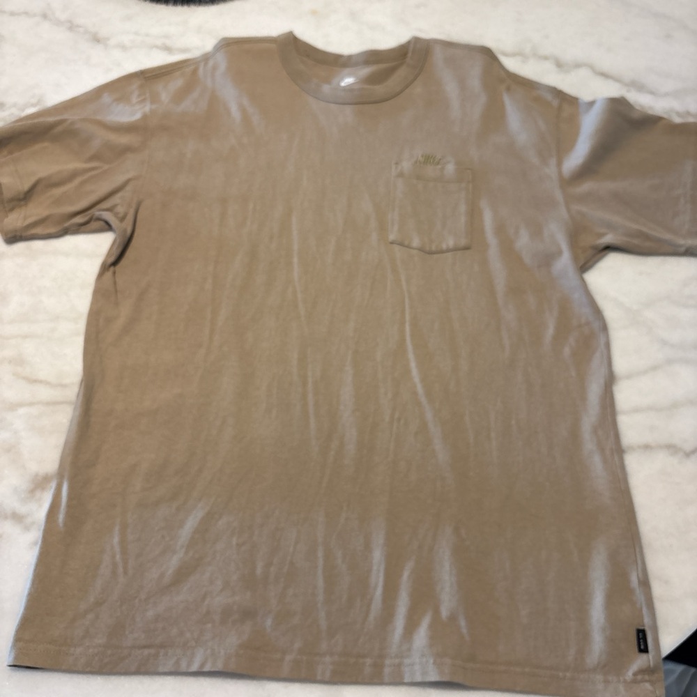 Nike Men's Casual Tan Shirt